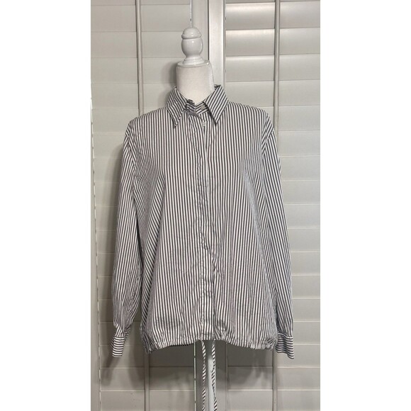 SEMICOUTURE Women Size 44 US L Button Up Front Shirt Made In Italy Lagenlook - Picture 1 of 11